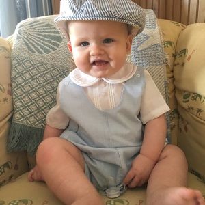 Prince George style 9M BOYS romper one piece